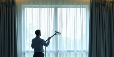 Commercial drapes cleaning service narangba hotels offices